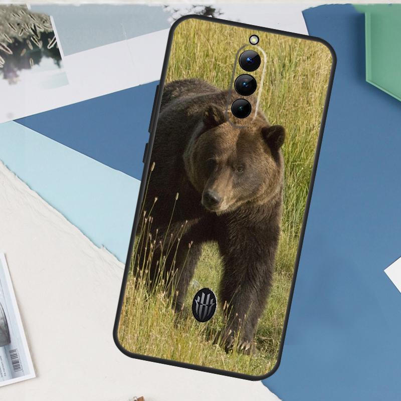 Grizzly Bear Case For ZTE Nubia Red Magic 9 10 11 8 8S 9S 10S Pro Plus 6 7 6S 7S Pro 5G 6R 10 Air Cover