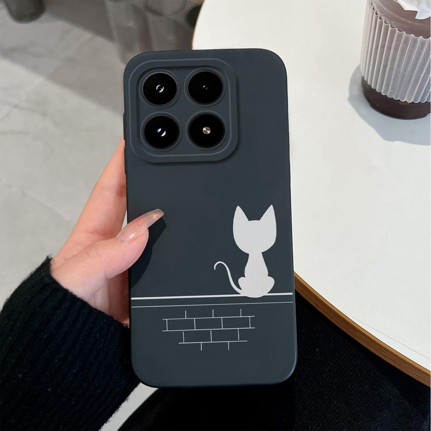 For Xiaomi 17 14T 15 15T Pro Poco M7 M8 C71 C75 F7 F8 Phone Case Cute Anime Owl Patterns Liquid Silicone Fashion Shell For Xiaomi Anti Slip Back Cover