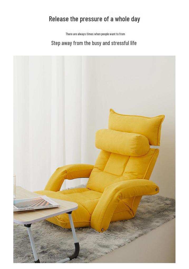 Convertible Balcony Tatami Recliner Chair – Dormitory Sofa Bed for Relaxation