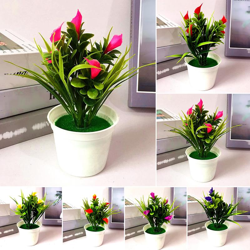 Versatile and Beautiful 5 Artificial Potted Calla Lily Flowers for Sale