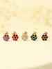 Minimalpiercing 14K Mini Me Colorful Flower Piercing Earrings