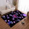 Purple Cartoon Ghost Pattern Carpet with Stars and Moon Design Suitable for Use As an Anti-slip for Living Room Bedroom Sofas