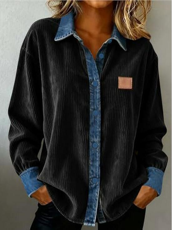 2026 Vår/Höst Unik 3D-rutmönstrad Långärmad Skjorta för Kvinnor - Europeisk & Amerikansk Stil