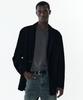 Connect Kinloch [Real Leather] Suede 3-Button Blazer Jacket [Black]