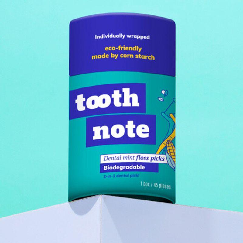 toothnote Mint Disposable Floss 45 Pieces