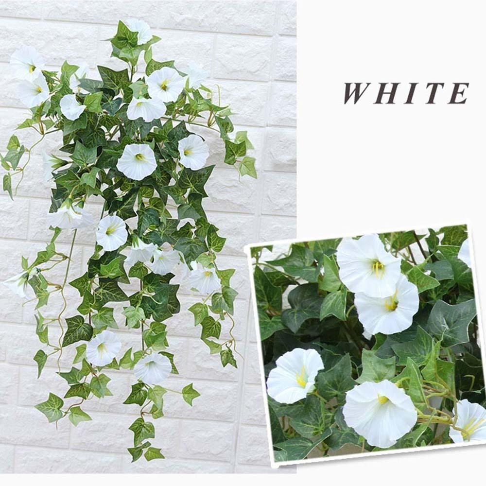 Basket Wedding Hanging Vine Artificial Flowers Fake Morning Glory Silk  flower Artificial Plants