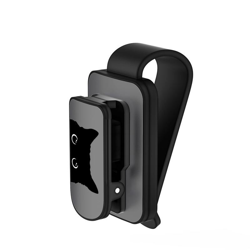 

Car Sunglasses Clip Creative Black Cat Car Sun Visor Storage Cartoon Clip Glasses Clip Multi-function Car Glasses Holder