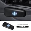 LMN1 Emblems For Volkswagen VW Car Knee Pad Leather Elbow Rest Pad Headrest Car Accessories Golf Jetta Passat Mk4 Mk5 Mk6 CC B5 B6 B7