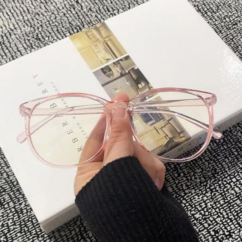 Transparent Glasses Women Men Retro Anti Blue Light Computer Eye Glasses Girls Clear Eyeglasses Large Frame Optical Spectacles
