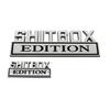 1x  Big Shitbox Edition Decals Car Sticker 3D Raised Letter Emblem Chrome Black