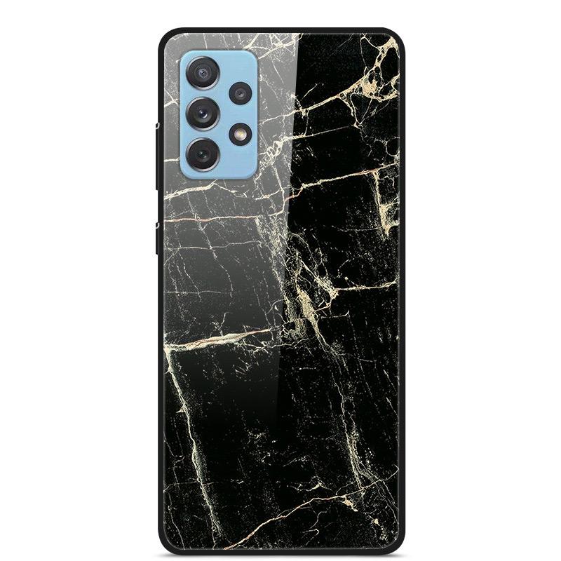 For Samsung A52 A72 2021 Case Hard Tempered Glass Case Back Cover For Samsung Galaxy A52 A72 A 52 A 72 Case Protective Bumper