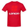 Loncin Motors Logo Smooth Tshirt Solid Color Minimalism Bright Colors Tee