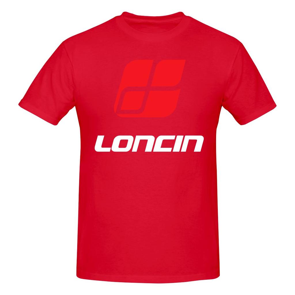 Loncin Motors Logo Smooth Tshirt Solid Color Minimalism Bright Colors Tee