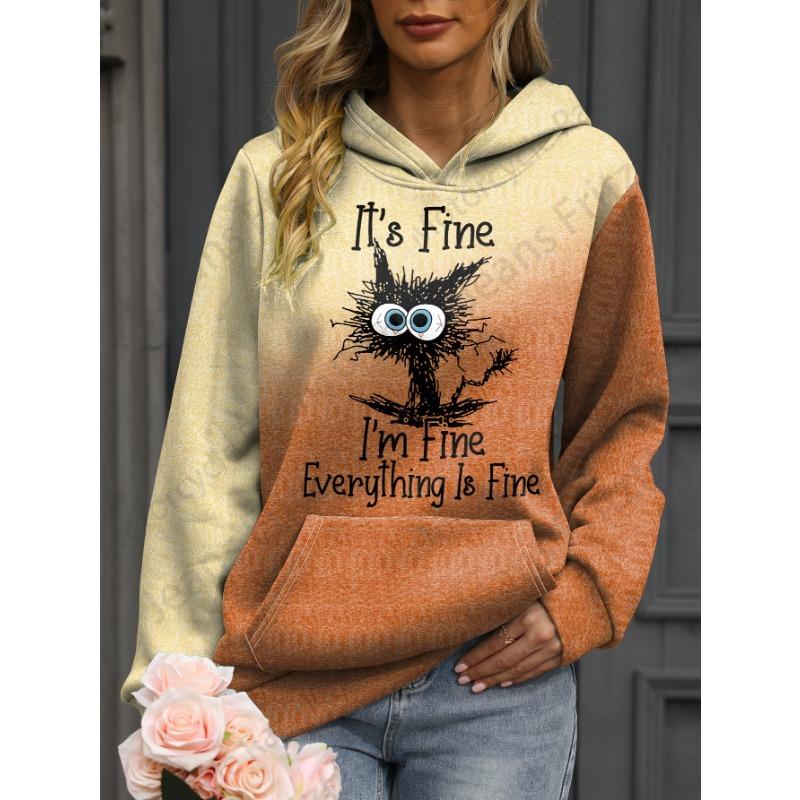 Cartoon Anime Cat 3d Print Hoodie Women Fashion Oversized Hoodies Women Sweat Coat Manga Sweatshirt Animal Pullover Girl Clothes