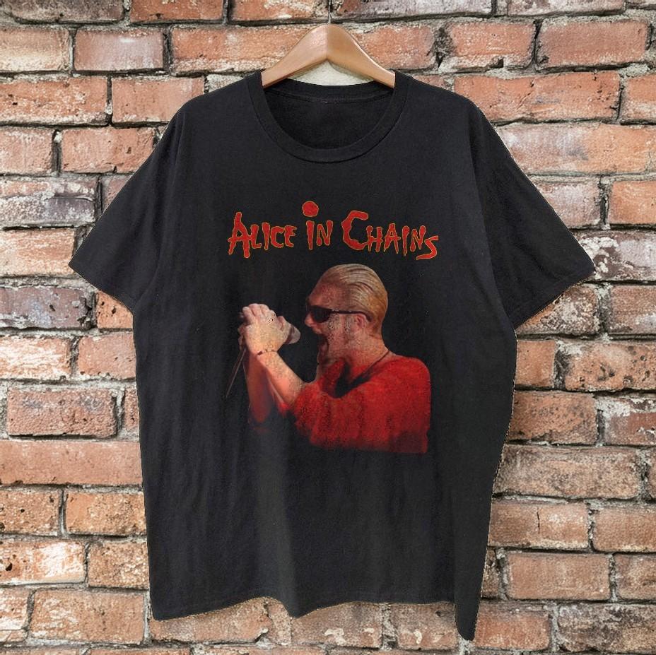 NEUES Layne Staley Alice In Chains T-Shirt Unisex Schwarzes T-Shirt Größe S5XL Unisex T-Shirt