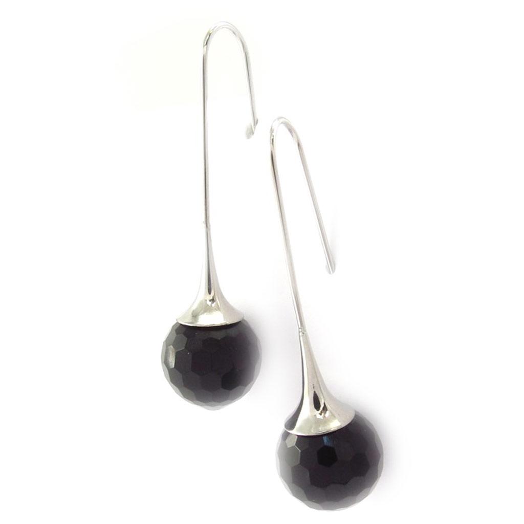 Les Trésors De Lily [K5162] - Silver-black 'Sissi' Steel Buckles - 12 Mm