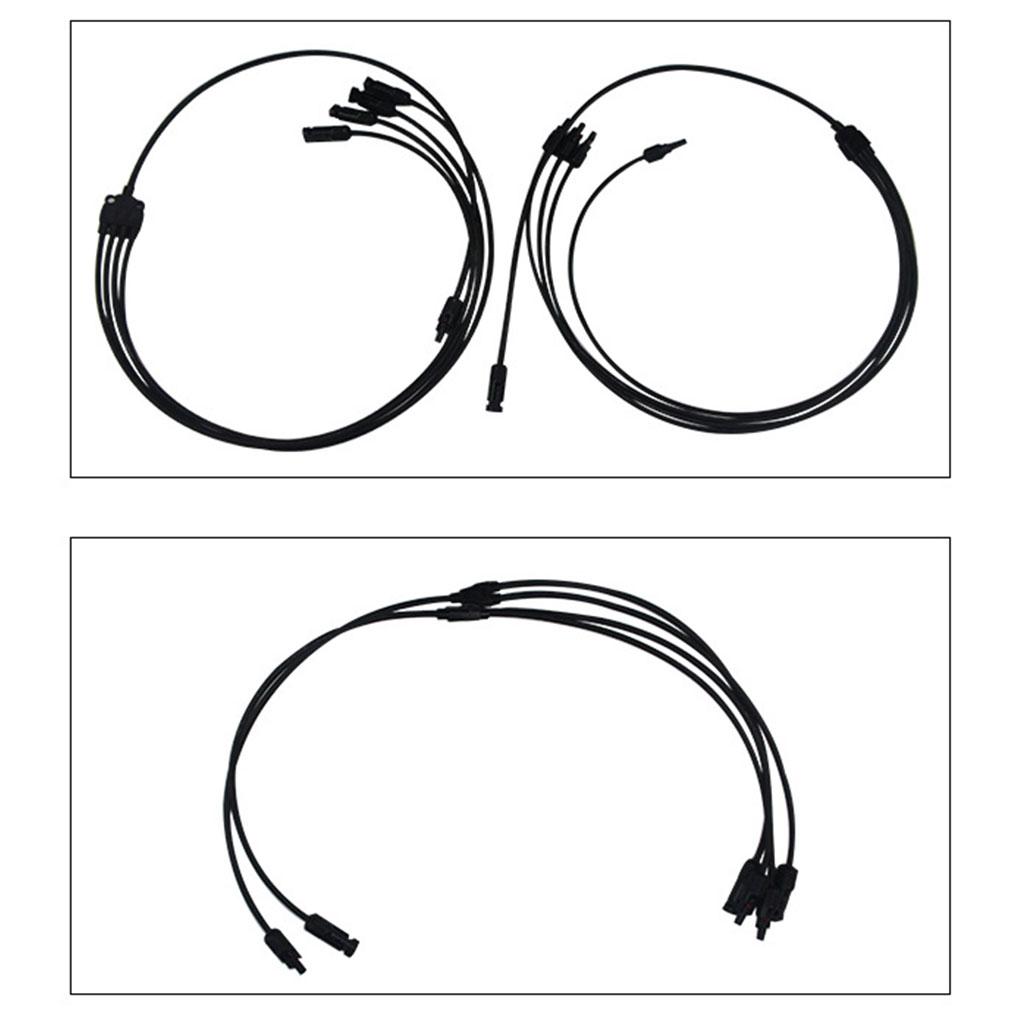 Y Type Solar PV Branch Parallel Cable Connector Adapters 1 To 4 Way Solar Panel Connector For Photovoltaic System
