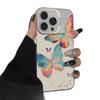 The new colored butterfly is suitable for iphone17 mobile phone case Apple 16promax/15 anti-drop 14pro13 Europe and America
