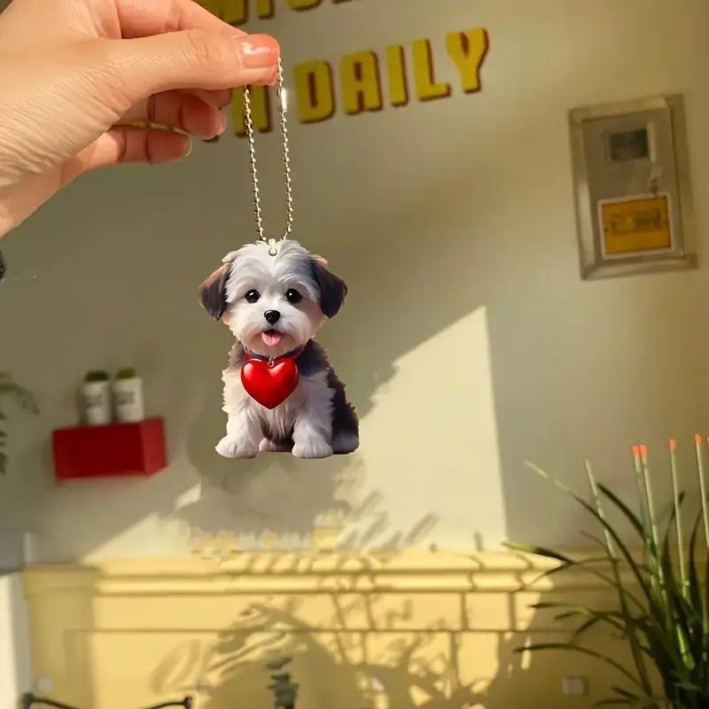 Style Fun Cartoon Acrylic Christmas Tree Car Pendant For Holiday Decoration Home