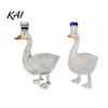Premium Collectible Bottle Goose Shape Glass Whiskey Decanter, 3D Bird Liquor with Frosted Stopper, 350ml Art Vodka Wine Dispenser for Home