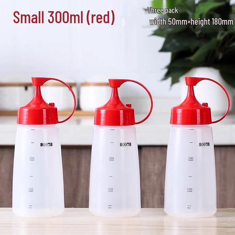 Plastic Squeeze Seasoning Bottles 300ml (3-Pack)