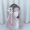 Japanese Style  Lolita Hair Bow Handmade Christa Ribbon Lace Headband Kawaii Hair Accessories Ready to Ship