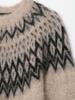 European American Autumn Retro Women's Round Neck Jacquard Knit Sweater
