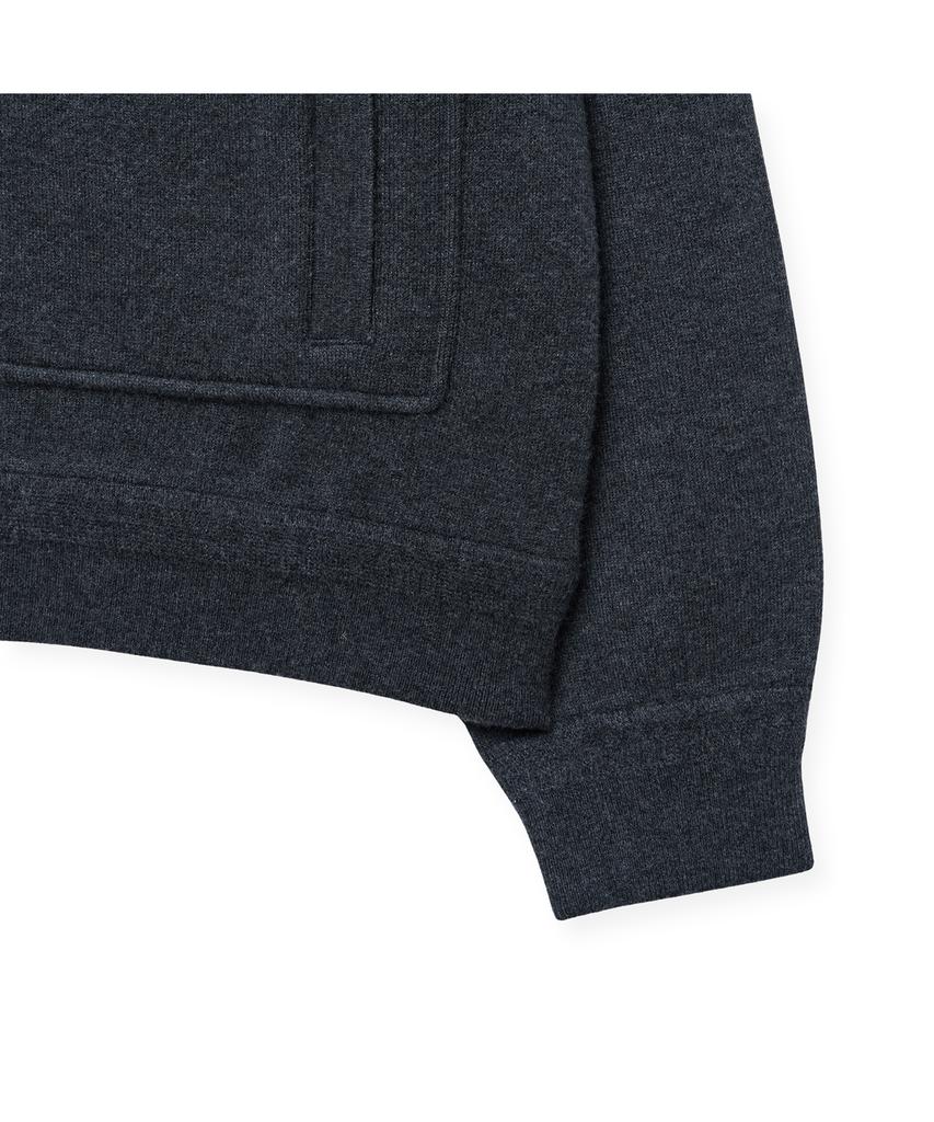 Iolo Merino Wool A-One Knit Jacket_Charcoal