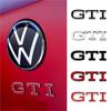AABLG1 3D ABS GTI Buchstaben Emblem Aufkleber Auto Styling Karosserie Kofferraum Abzeichen Aufkleber Dekoration Auto Modifikation Zubehör Für Volkswagen VW