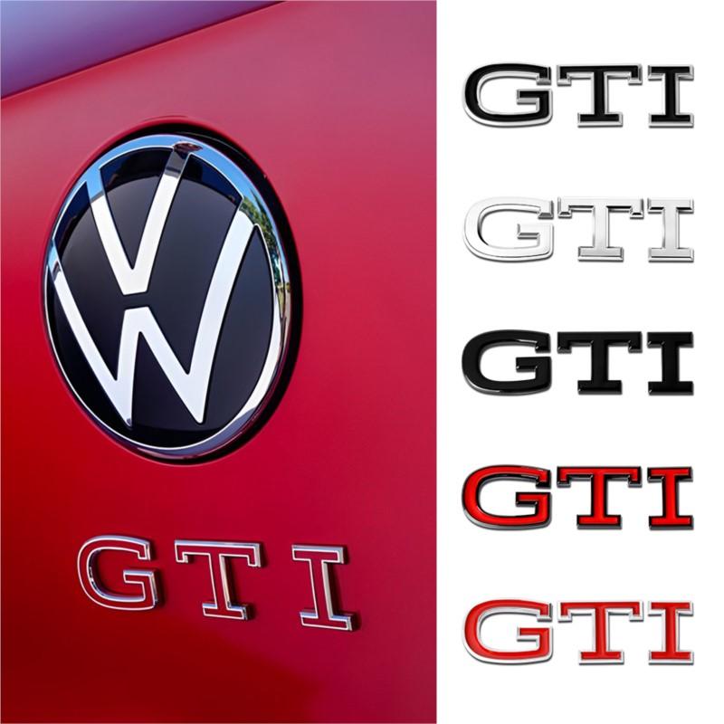 AABLG1 3D ABS GTI Buchstaben Emblem Aufkleber Auto Styling Karosserie Kofferraum Abzeichen Aufkleber Dekoration Auto Modifikation Zubehör Für Volkswagen VW