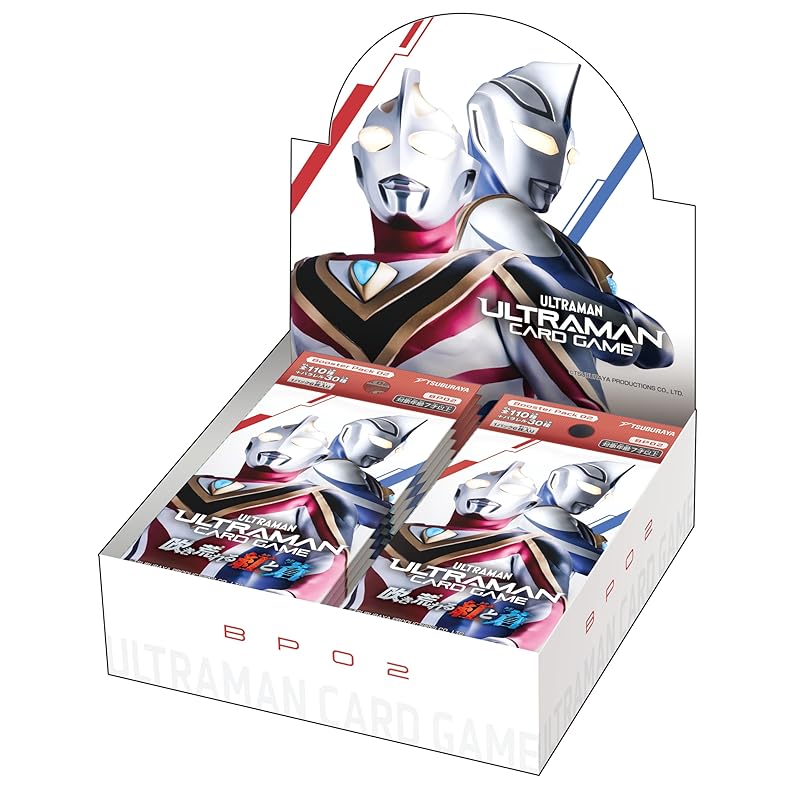 

Tsuburaya Productions Ultraman Card Game Booster Pack 02: The Raging Crimson and Blue [BP02] (BOX) 24 packs included. Recommended age: 9 years and up.