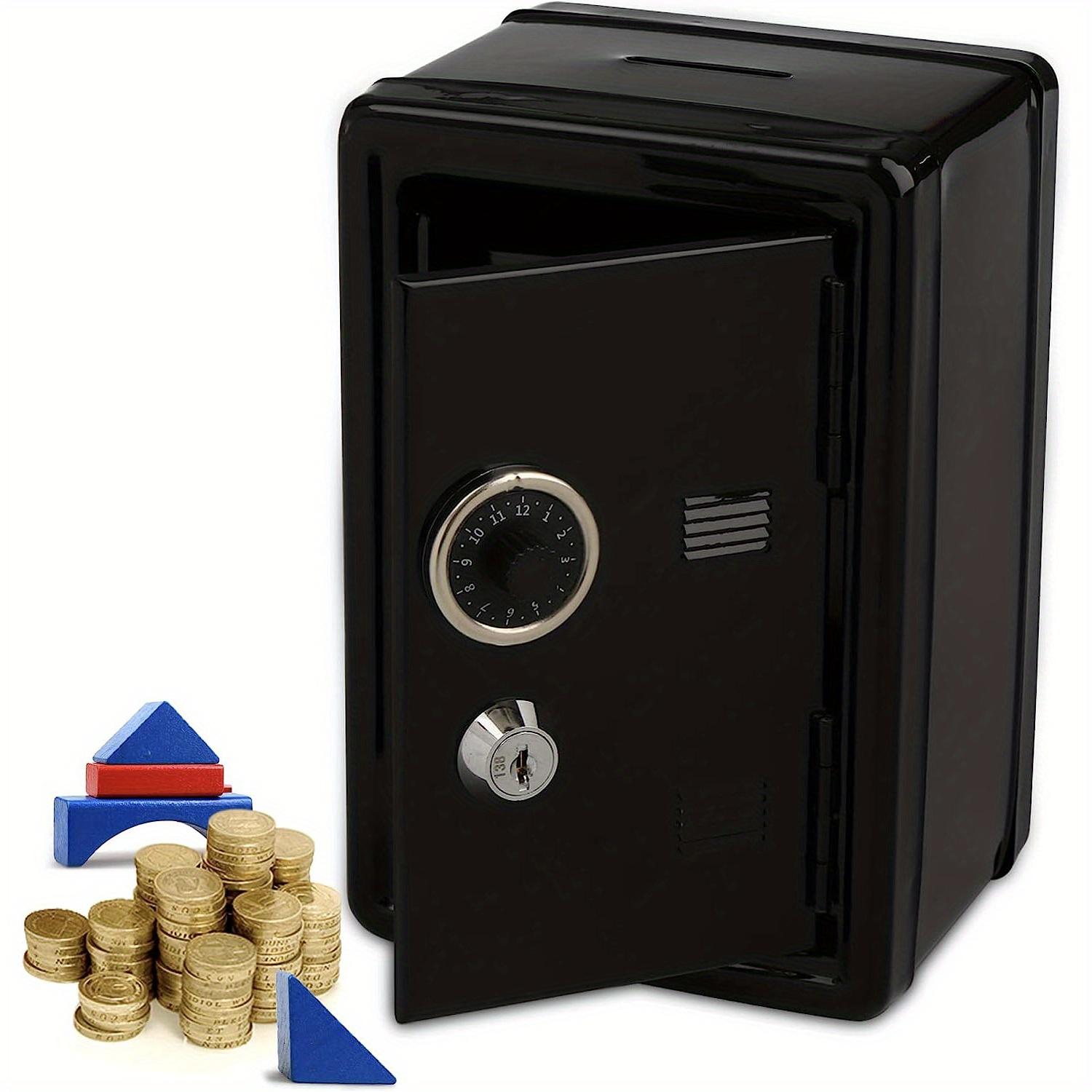 

1 шт. Міні-сейф Настільні залізні коробки з наклейками Мила скарбничка Прикраса будинку для студентів Скринька для монет Дитячі подарунки рожевий