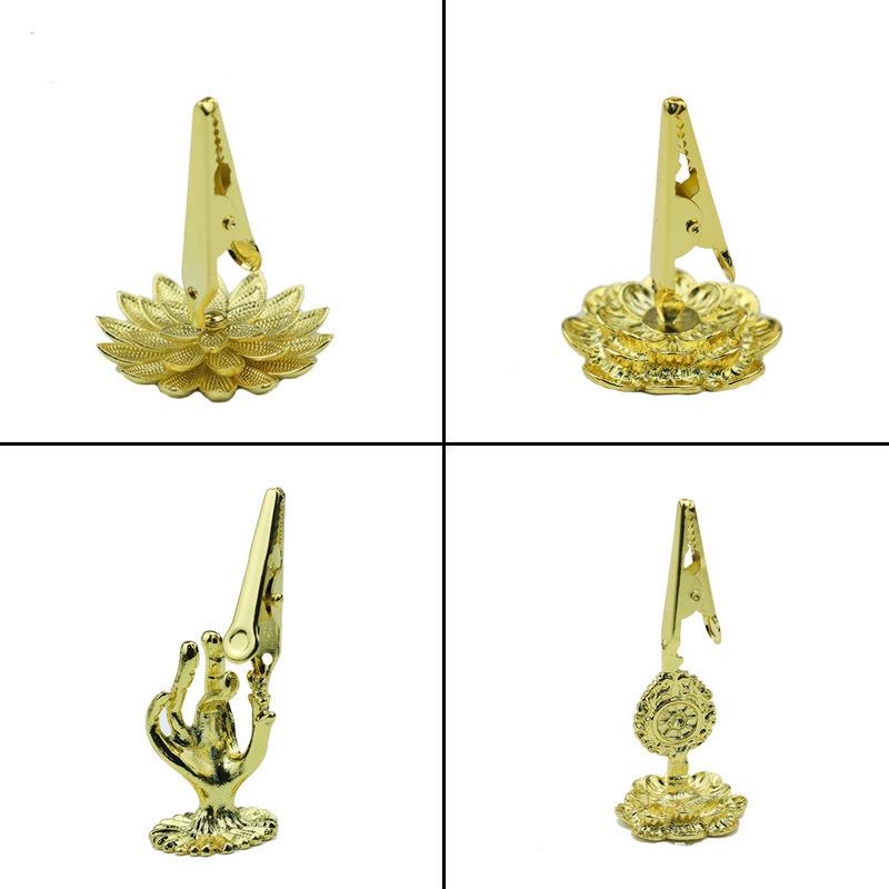 1/4 Stuks Wierookstokhouder Mini Lotus Geurclip Wierookbrander Kegels Rokerige Theehuis Sandelhout Spiraalbasis Woondecoratie