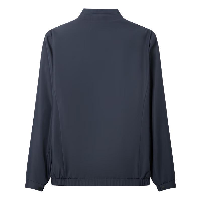 Caizi Men's Stand-Collar Embroidered Lightweight Jacket