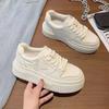 Platform White Shoes Children's Autumn New Ins Trendy Versatile Casual Student Board Shoes