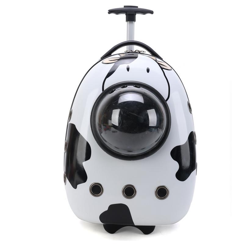 

Pet Backpack Trolley Case Cat Outdoor Suitcase Dog Bag 30*25*42