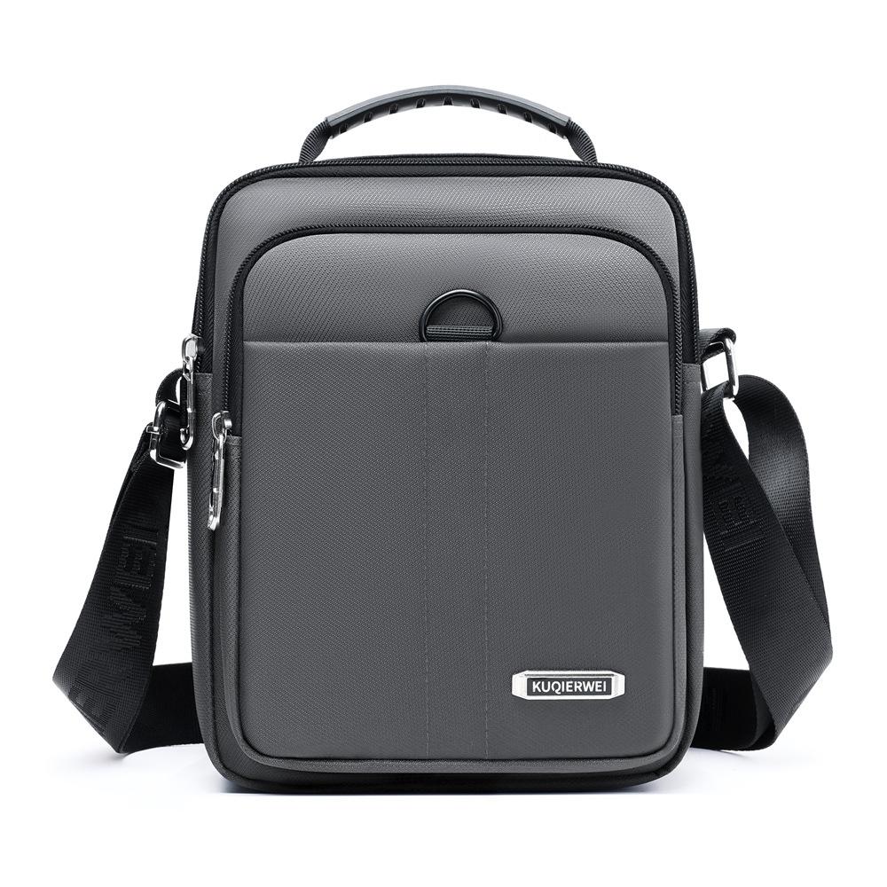 Mens Oxford Crossbody Bag Waterproof Business Shoulder Satchel Multi Pocket Travel Purse