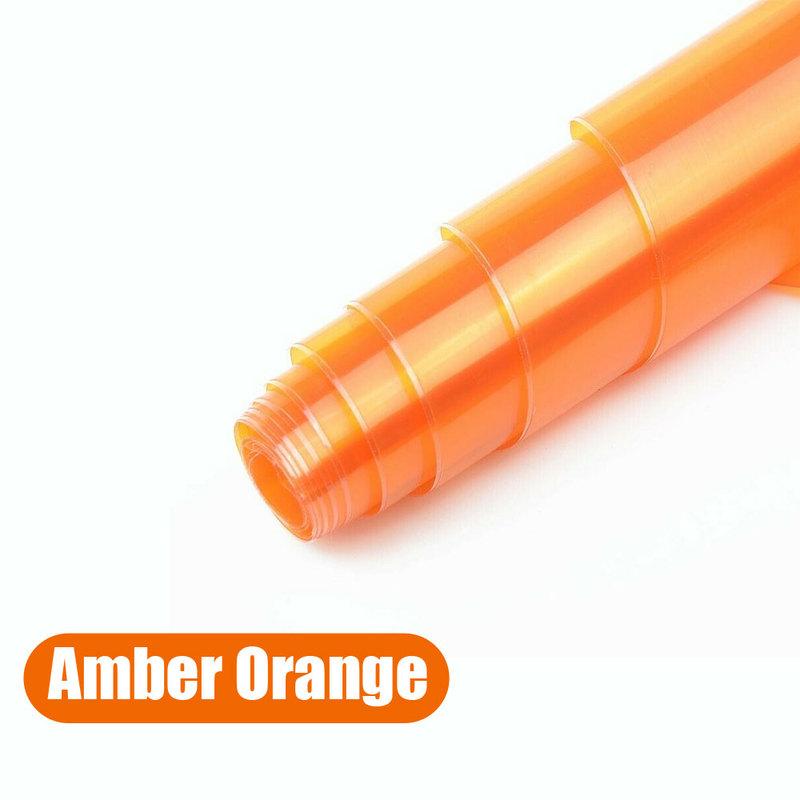

12 x12 Amber Orange Headlight Taillight Fog Light Film PVC Tint Overlay Vinyl Film Cover Protective Car Light Sticker Sheet