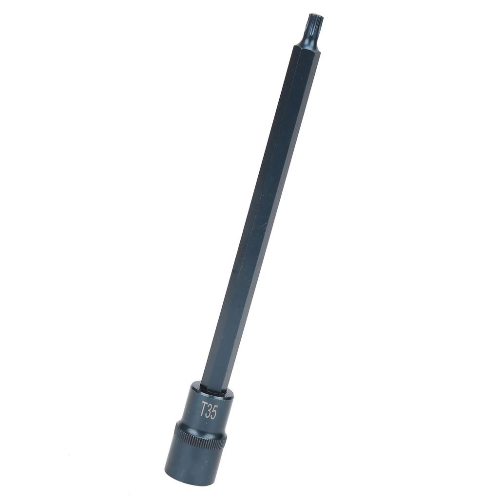 Star Screwdriver Bit Square Socket 12in S2 Alloy Steel Rustproof Hand Tool for Ratchet WrenchT35