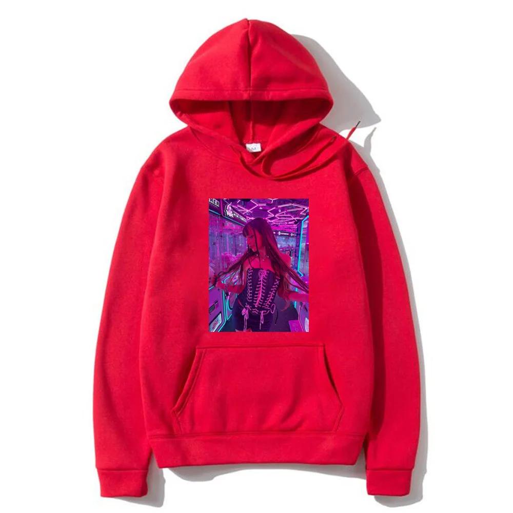 Nina Chuba Vintage Hoodie Men Women's Autumn Winter Fashion Fleece Sweatshirts Hip Hop Streetwear Long Sleeve Oversized Hoodies