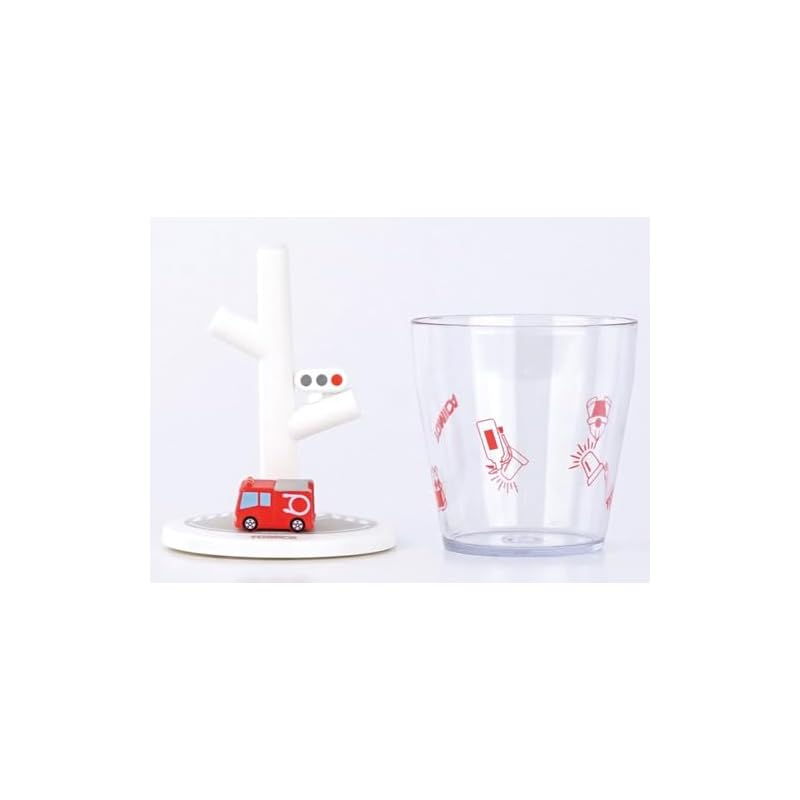 Hashy Top-in Hashy Mini Gurgeltasse & Ständer Feuerwehrauto Tomica TC-3552