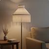 Textile Lampshade with Tassels Replacement Vintage Style Lamp Cover for Bedroom, Living