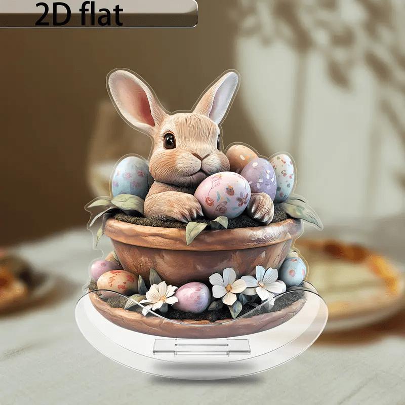 1PCS 2D Flat Dining Table Decoration Swing Piece Home Office Decor Fun Life Enhancer