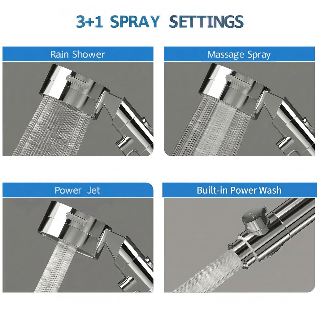 shower chlorine shower disassembly and water volume and pressure water pressure booster shower skin water water leak powerful cleaning dirt easy
