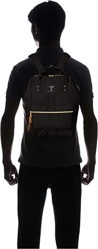 Anello Cross Bottle Backpack (Small) with A4 Closure, Water-Repellent Design, Multiple Storage, and Laptop Storage, Black (ATB0197Z)