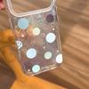 Grüne Polka Dot Runde Kante iPhone 14/13 Apple 17/16/15 PRO MAX Sturzsicheres Case