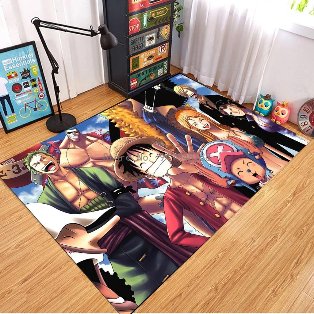 2026 Anime One Piece Japan Cartoon Teppich Teppich Für Wohnzimmer Schlafzimmer Sofa Fußmatte Dekoration Kinder Spielen Rutschfester Boden