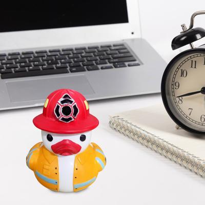 Chef Duck Figurine Resin Doctor Duck Ornament Colorful Firefighter Detective Duck Statue for Living Room Bedroom Shelf Decoration