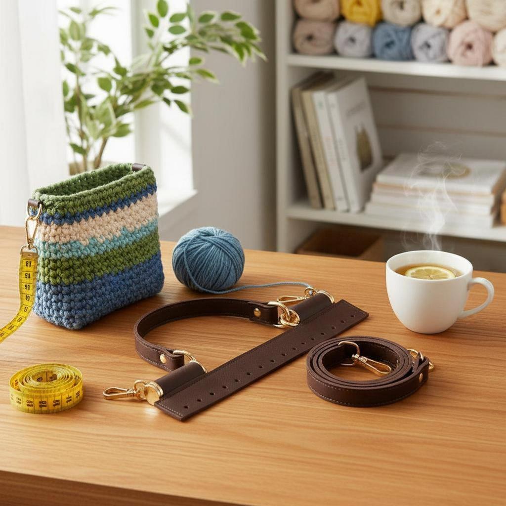 3 Pieces Woven Bag Handle Strap Easy to Install Crossbody Set Multi-Length