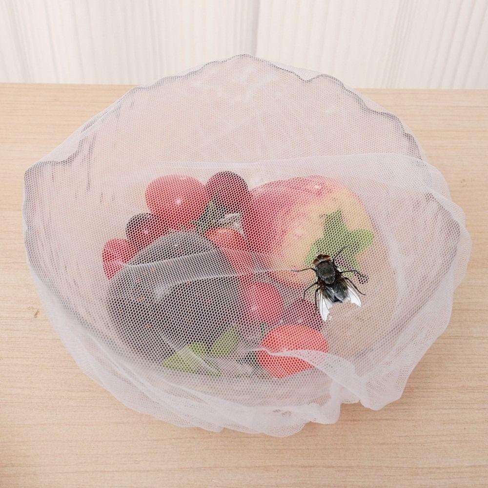 Durable Breathable Food Cover Anti-fly Insect Foldable Fan Cover Vegetable Fruit Dust Cover for Food Barrels Sauce Jars
